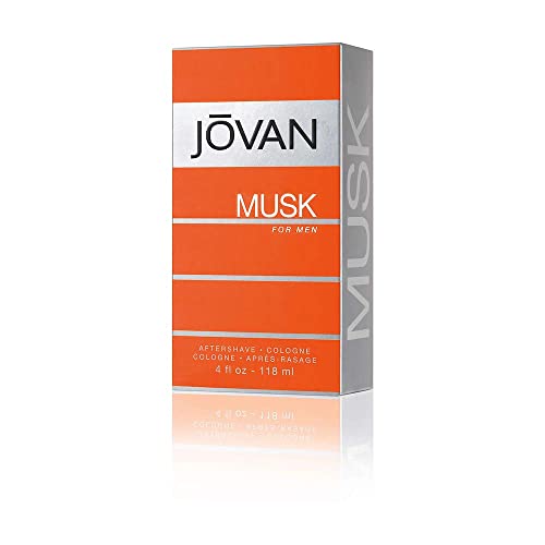 Jovan Musk for Men Aftershave 4 fl oz (Pack of 1), Notes of Carnation, Lavender, and Amber, Men's Fragrance, Long Lasting, Everyday Fragrance Beauty & Personal Care Jovan