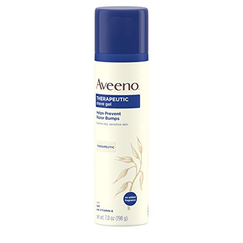 Aveeno Therapeutic Shave Gel with Oat & Vitamin E | Prevents Razor Bumps, Soothes Dry Sensitive Skin | Fragrance-Free, 7 oz Beauty & Personal Care Aveeno