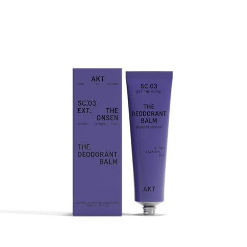 AKT Deodorant Balm 1.7 Fl Oz, Natural Deodorant for Men and Women, Award-Winning, Multi-use, Cream Deo Without Aluminum, Sc.03 The Onsen, Plastic Beauty and Personal Care AKT