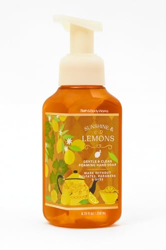 Bath and Body Works Sunshine & Lemons Gentle & Clean Foaming Hand Soap 8.75 fl oz, Yuzu, Grapefruit & Sun Rays Beauty & Personal Care Bath & Body Works
