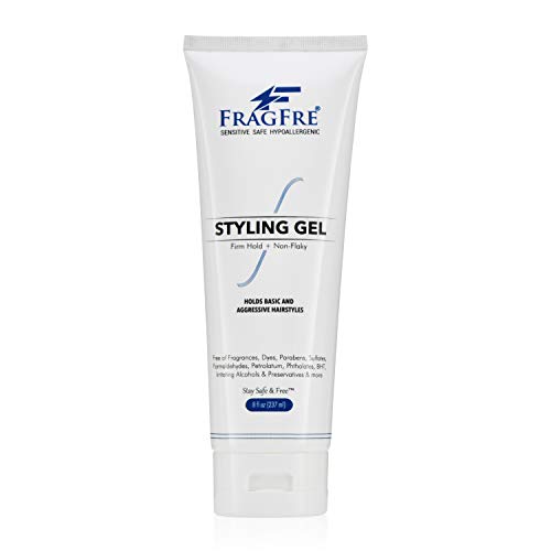 FRAGFRE Firm Hold Hair Gel Fragrance Free 8 oz - Strong Styling Gel for Aggressive Hair Styles - Paraben Free Hypoallergenic Sensitive Formula Beauty & Personal Care FRAGFRE