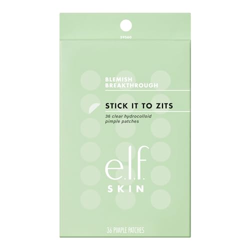 e.l.f. SKIN Blemish Breakthrough Stick It To Zits Pimple Patches, Helps Reduce The Look of Blemishes & Heal, Vegan & Cruelty-free, 36 Patches Beauty & Personal Care e.l.f.
