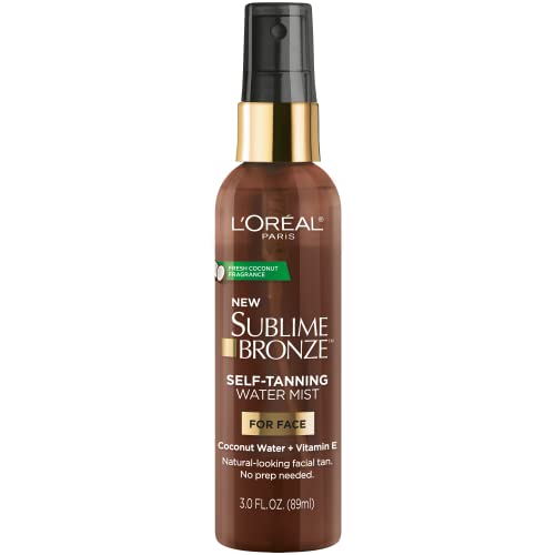 L'Oreal Paris Sublime Bronze Self Tanning Facial Mist, Water-Based Formula, Coconut Water & Vitamin E, 3 fl. Oz Beauty & Personal Care L'Oreal Paris