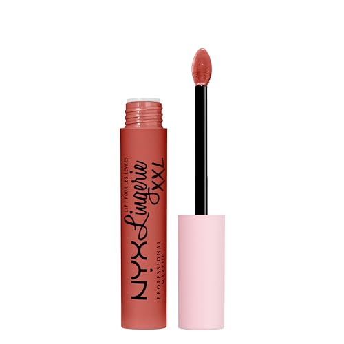 NYX PROFESSIONAL MAKEUP Lip Lingerie XXL Matte Liquid Lipstick - Peach Flirt (Orange Peach) Beauty & Personal Care NYX PROFESSIONAL MAKEUP