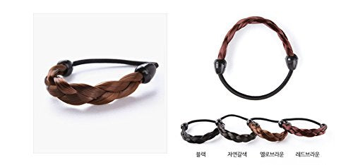 Hairpiece braiding hair Ring for Girl, #black, Korean style, Kpop style, Korean Hair style Beauty and Personal Care Hairpiece
