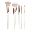 EcoTools Luxe Natural Elegance Professional Face Makeup & Foundation Brush Set, Premium Brush Kit For Face, Cheek, & Eye Makeup, Synthetic Makeup Beauty & Personal Care EcoTools