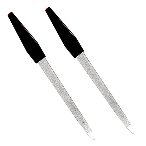Pinkee's (2 Pack) 6 inch Stainless Steel Metal Nail File for Fingernails, Toenails, Scraping, Strengthening, Finger Manicure File Beauty & Personal Care Pinkee's