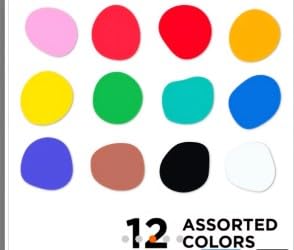 face and body 12 primary colors washable paint Beauty & Personal Care Hello Hobby