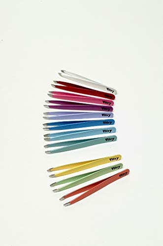 Vitry Color Tweezers Slant Ends Beauty and Personal Care Vitry