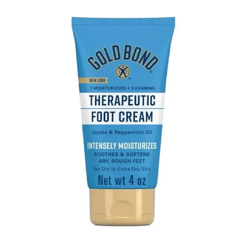 Gold Bond Therapeutic Foot Cream, Jojoba & Peppermint Oil, 4 Oz (Pack of 6) - Presentation May Vary. Beauty & Personal Care Gold Bond