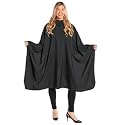 Scalpmaster Ultra Light Microfiber Styling Cape - Soft Black Beauty & Personal Care Scalpmaster