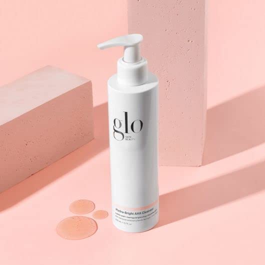 Glo Skin Beauty Hydra-Bright AHA Cleanser | Foaming Gel Cleanser Removes Makeup, Gently Exfoliates, Hydrates and Brightens Skin (6.7 Fl Oz) Beauty & Personal Care Glo Skin Beauty