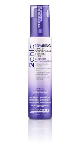 GIOVANNI 2chic Ultra Repairing Leave-In Conditioning & Styling Elixir, 4 oz