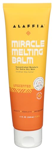 Alaffia, Balm Miracle Melting Unscented, 4 Ounce Beauty & Personal Care Alaffia