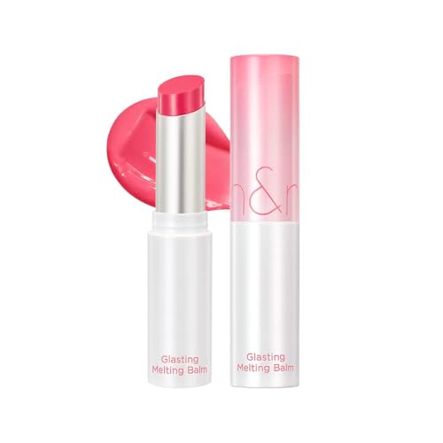 rom&nd GLASTING MELTING BALM 02 Lovey Pink - K-Beauty Vegan Tinted Lip Balm for Dewy, Hydrated, & Plump Lips - Non-Sticky Glossy Finish & Buildable Beauty and Personal Care rom&nd