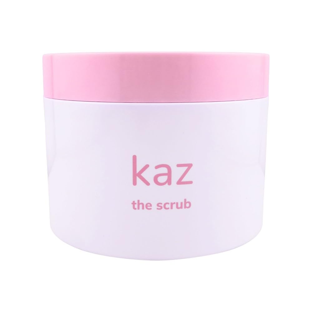 Waxness Kaz Ingrown Hair Sugar Scrub Exfoliator with Tea Tree Oil & Strawberry 8 fl oz (236 ml) - Professional Skin Care Beauty and Personal Care Waxness