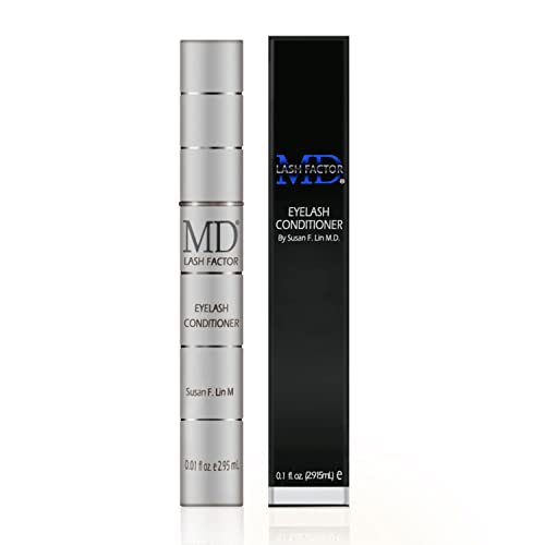 MD Lash Factor Eyelash Conditioner - 0.1 fl oz, 3-Month Supply - Daily Lash Serum with Peptides and Biotin for Thicker Lashes Beauty & Personal Care MD