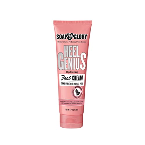 Soap & Glory Moisturizing Foot Cream for Dry, Cracked Feet & Heels - AHA Foot Exfoliator for Dry, Rough Heels - Hydrating Heel Cream for Overnight Beauty and Personal Care Soap & Glory Default Title