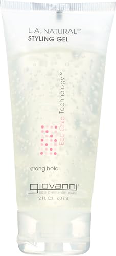 GIOVANNI COSMETICS L.A. Natural Styling Gel - Strong Hold, Eco Chic Technology, Grapefruit seed extract, Aloe Vera leaf juice, Vitamins & Minerals Beauty & Personal Care GIOVANNI