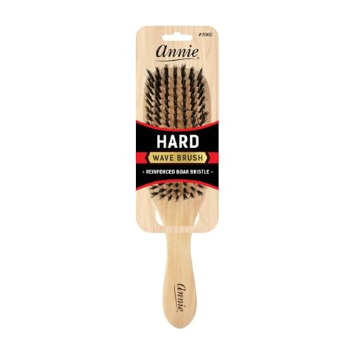 Annie Hard Wave Boar & Nylon Bristle Brush Light Brown Beauty & Personal Care Annie