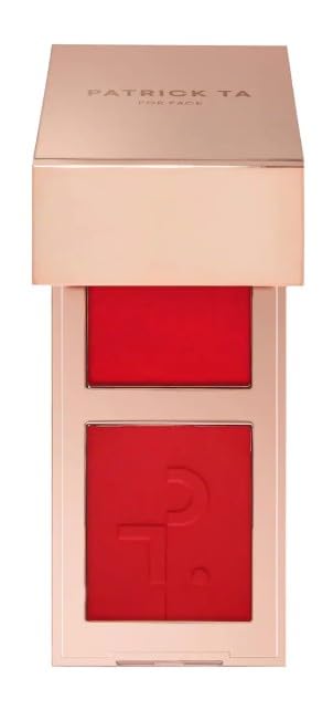 Patrick Ta Mini Double-Take Creme & Blush Duo, She Left Me on Red