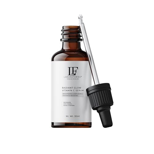LF Laboratories Radiant Glow Vitamin C Serum with Retinol, Peptides, Niacinamide & Hyaluronic Acid - Brightening & Anti-Aging Face Serum for Dark Beauty & Personal Care LF Laboratories