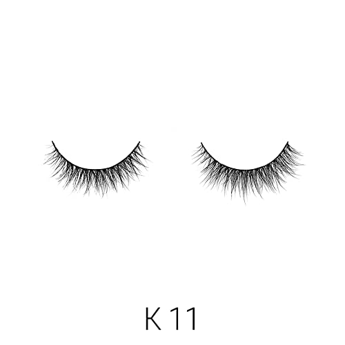 Laflare 3D 100% REAL MINK Eyelashes, Luxurious Hand-made, Light, Natural, Long Lasting, Easy to Apply False Lashes (K11) Beauty & Personal Care Laflare