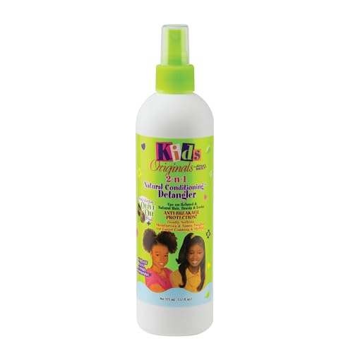 Originals by Africa's Best Kids 2-n-1 Natural Conditioning Detangler, 12oz Bottle, Formulated with Extra Virgin Olive Oil, For Natural, Texturized, or Beauty & Personal Care Originals by Africa's Best