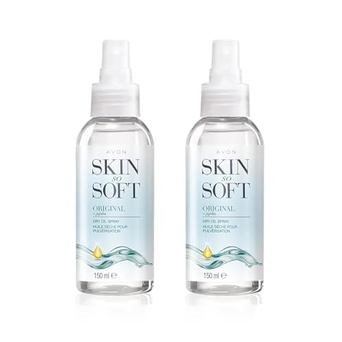 AVON SKIN SO SOFT Original JOJOBA Dry Oil Spray (5 Fl. Oz) Each - Travel-Friendly Luxury Lightweight Body & Hair Oil Mist - Fast-Absorbing Beauty and Personal Care AVON SKIN SO SOFT Default Title
