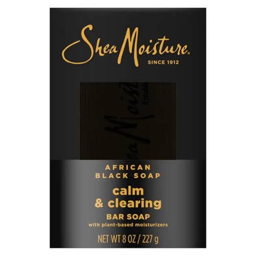 Shea Moisture African Black Soap With Shea Butter 8 oz (Pack of 10) Beauty & Personal Care Shea Moisture