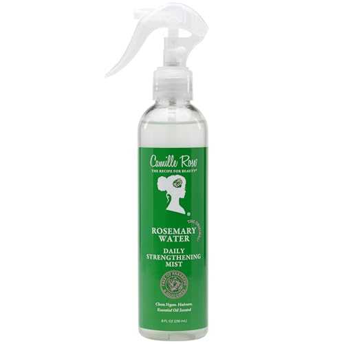 Camille Rose Rosemary Water Daily Strengthening Mist, with Peppermint and Rosemary Essential Oils to Strengthen Strands and Promote Hair Growth, Beauty & Personal Care Camille Rose
