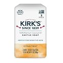 Kirk's 100% Premium Coconut Oil Castile Bar Soap, Citrus Twist, 3 Bars, 4 oz (113 g) Each Beauty & Personal Care Kirk's