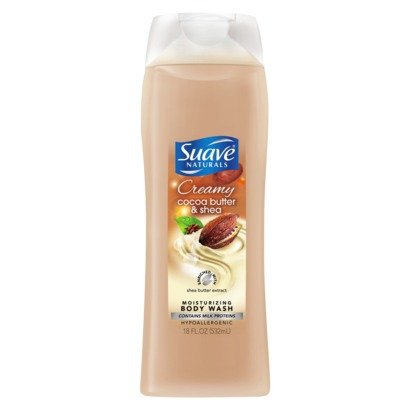 Suave Naturals Cocoa Butter & Shea Body Wash 18 Oz Bottle (4 Pack) Beauty & Personal Care Suave
