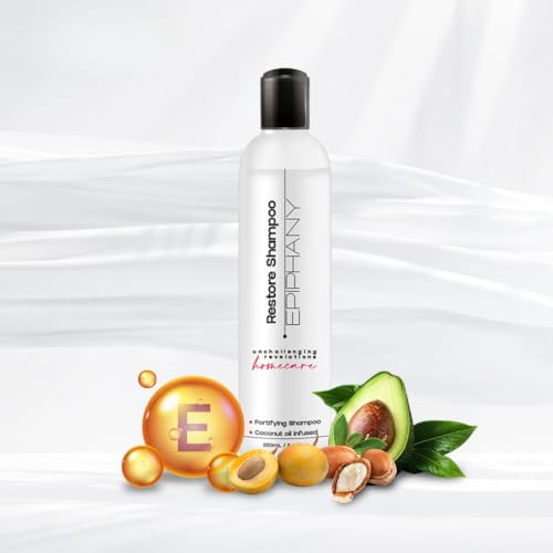 Epiphany Sulfate Free Shampoo - Hydrating Repair for Color Treated & Chemically Processed Hair | Coconut, Avocado & Argan Oil | UV Protection | Daily