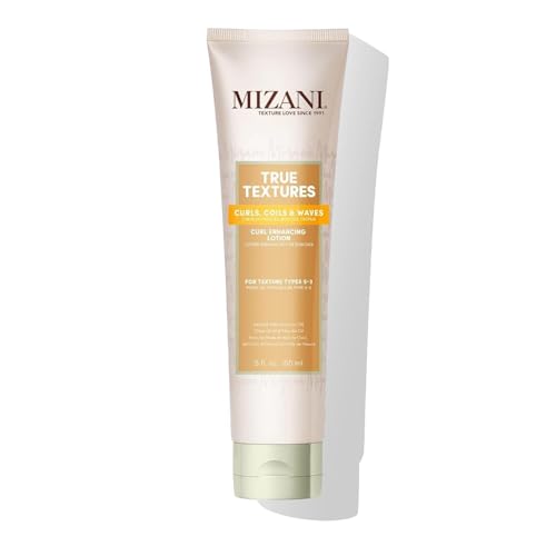 Mizani True Textures Curl Enhancing Lotion - Leave In Curl Cream for Curly Hair with Coconut Oil & Olive Oil, Frizz Control, Adds Hair Shine, No Beauty & Personal Care Mizani