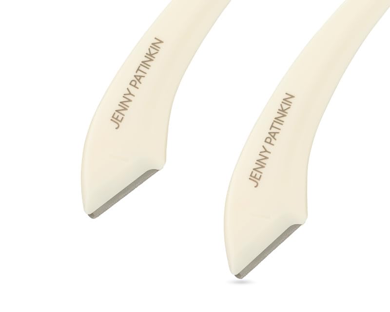 Jenny Patinkin Luxury Eyebrow Razor and Face Razor for Women, 2 Pcs Dermaplaning Razors for Facial Hair Removal, Eyebrow Hair Trimmer, Multipurpose Beauty and Personal Care JENNY PATINKIN