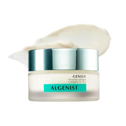 Algenist GENIUS Sleeping Collagen Night Cream - Overnight Biomimetic Collagen Facial Moisturizer with Alguronic Acid, Ceramides and Microalgae Oil