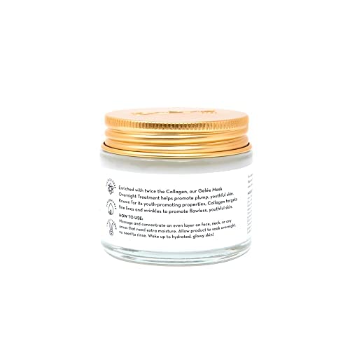 The Crème Shop Korean Skincare | Overnight Gel Mask for Moisturizing and Hydrating, Anti-Aging, Brightening, Relief facial skin care - 2.36 oz Beauty & Personal Care The Crème Shop