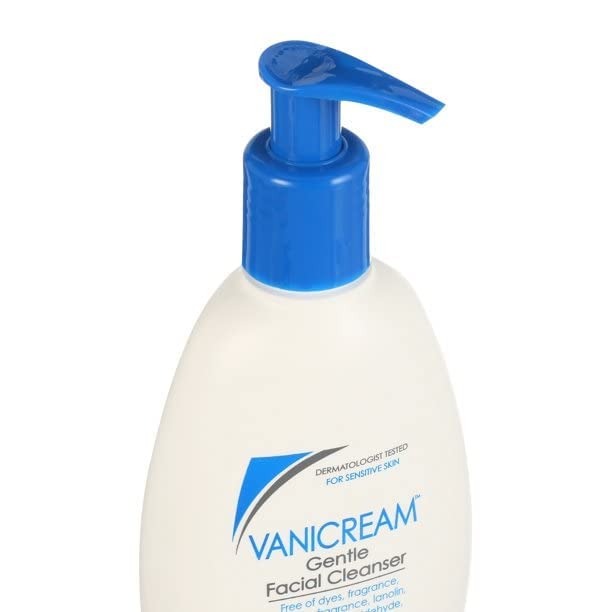Vanicream Gentle Facial Cleanser for sensitive skin with pump dispenser - dye free, fragrance free, preservative free - oil free and non comedogenic Beauty & Personal Care Vanicream