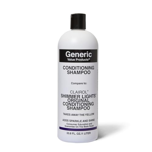 Generic Value Products Conditioning Purple Shampoo, Tones Down Brassiness, Brightens and Refreshes Faded Highlights, Removes Yellow Tones, 33.8 Oz Beauty & Personal Care Generic Value Products