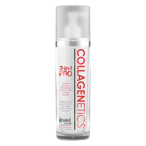 Collagenetics 2 in 1 Pro Red Light Therapy Prep Lotion & Tan Acc Beauty & Personal Care Devoted Creations