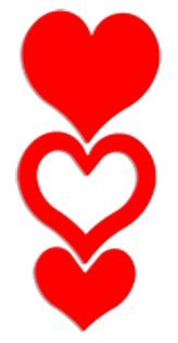 3-Way Heart Tanning Stickers 50 Count Beauty & Personal Care Stickers