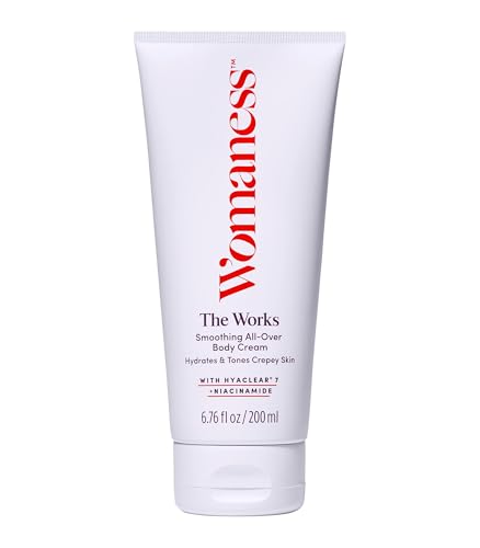 Womaness The Works All-Over Toning Body Cream - Hydrating & Smoothing Firming Body Lotion - Anti Aging Skin Tightening Cream for Body with Niacinamide Beauty & Personal Care Womaness