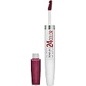 Maybelline Super Stay 24, 2-Step Liquid Lipstick Makeup, Long Lasting Highly Pigmented Color with Moisturizing Balm, Always Heather, Magenta, 1 Count Beauty & Personal Care MAYBELLINE
