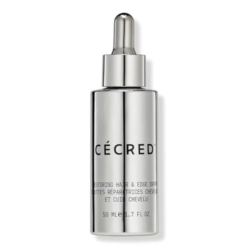 Cécred Restoring Hair & Edge Drops - Daily Peptide Serum for Fuller-Looking Hair, Supports Hairline & Scalp Health, Strengthens Roots,1.7 fl oz Beauty & Personal Care Cécred