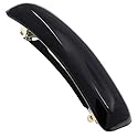 Camila Paris CP3019 French Hair Barrette Clip for Girls, Black, Rubberized Metal Clasp Strong Hold Grip Hair Clips for Women, No Slip Durable Beauty & Personal Care Camila