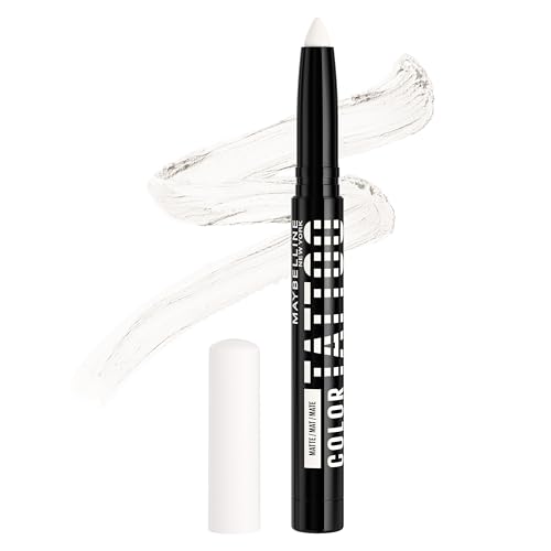 MAYBELLINE Color Tattoo Longwear Multi-Use Eye Shadow Stix, All-In-One Eye Makeup for Up to 24HR Wear, I am Unmatched (Matte White), 1 Count