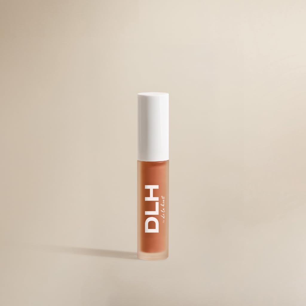 de la heart The Lip Oil Hybrid - Café Con Leche - Hydrating Tinted Lip Oil with Coffee Seed Extract, Avocado Oil & Hyaluronic Acid - Sheer Glossy Beauty and Personal Care de la heart