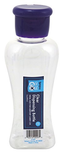 Sprayco Travel Bottle 3 Ounce Dispensing Clear (12 Pieces) Assorted Colors (89ml) Beauty & Personal Care Sprayco