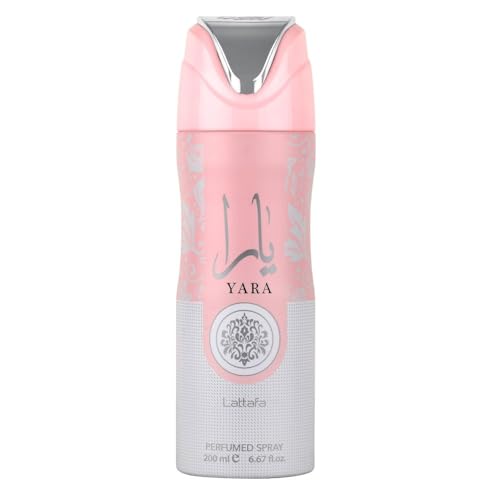 Lattafa Yara Perfumed Deodorant Spray for Unisex, 6.67 Ounce Beauty and Personal Care Lattafa